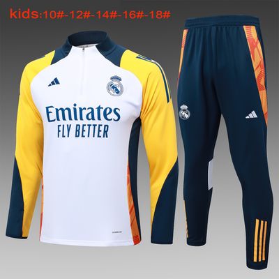 Kit Agasalho Treino Infantil do Real Madrid  2024/2025