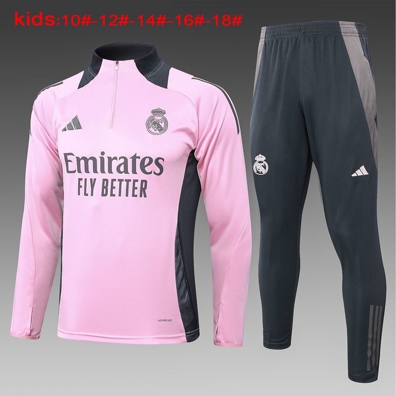 Kit Agasalho Treino Infantil do Real Madrid 2024/2025