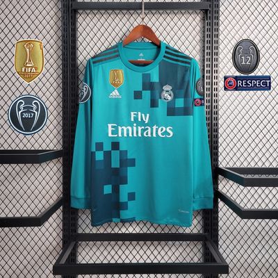 Camisa Real Madrid Away 2017/18 Retrô com Patch
