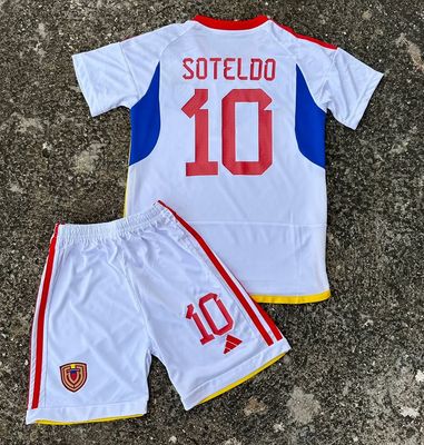 kit Camisa Seleção Venezuela 2024-2025 Soteldo 10 Infantil