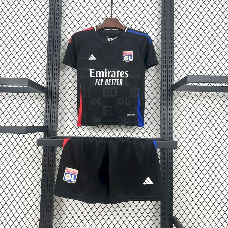 Kit Camisa Infantil Olympique Lyon 2024-2025 Away