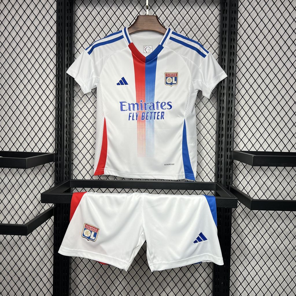 Kit Camisa Infantil  Olympique Lyon 2024-2025 Home