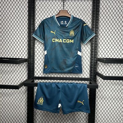 Kit Camisa  Infantil Olympique de Marseille 2024/2025 + Short