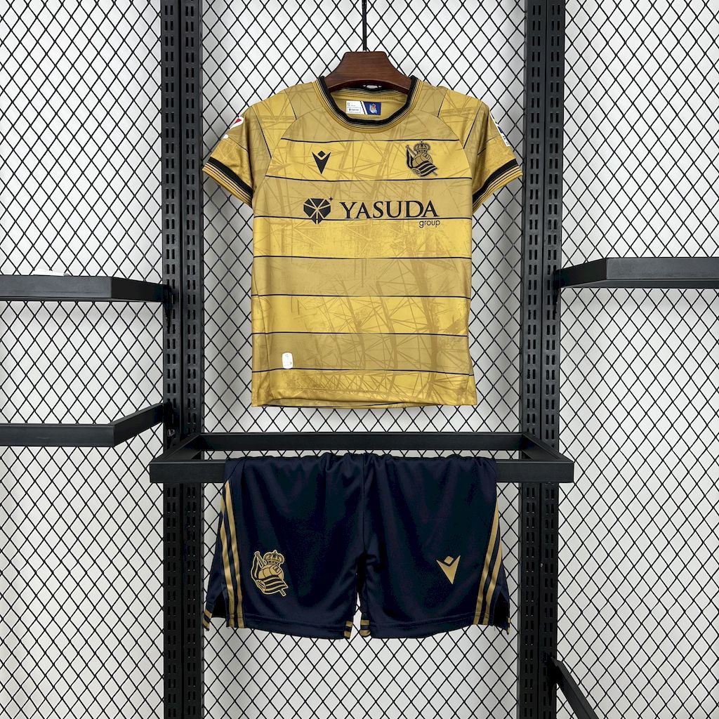 Kit Infantil Real Sociedad  Away 2024/2025 Camisa + Short