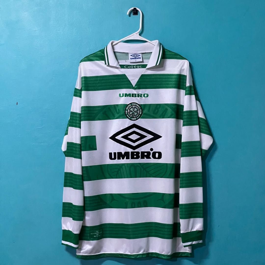 Camisa Celtic 98/99 Home Manga  Longa