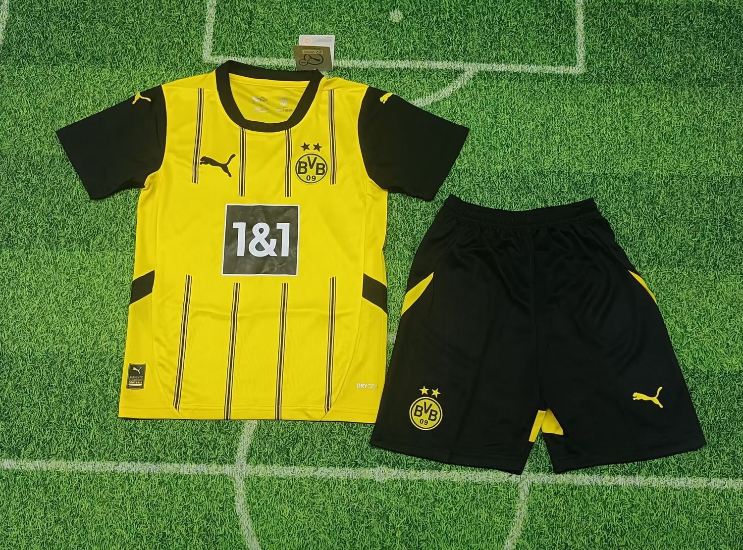 Kit Camisa Infantil Borussia Dortmund Home Puma 2024/2025