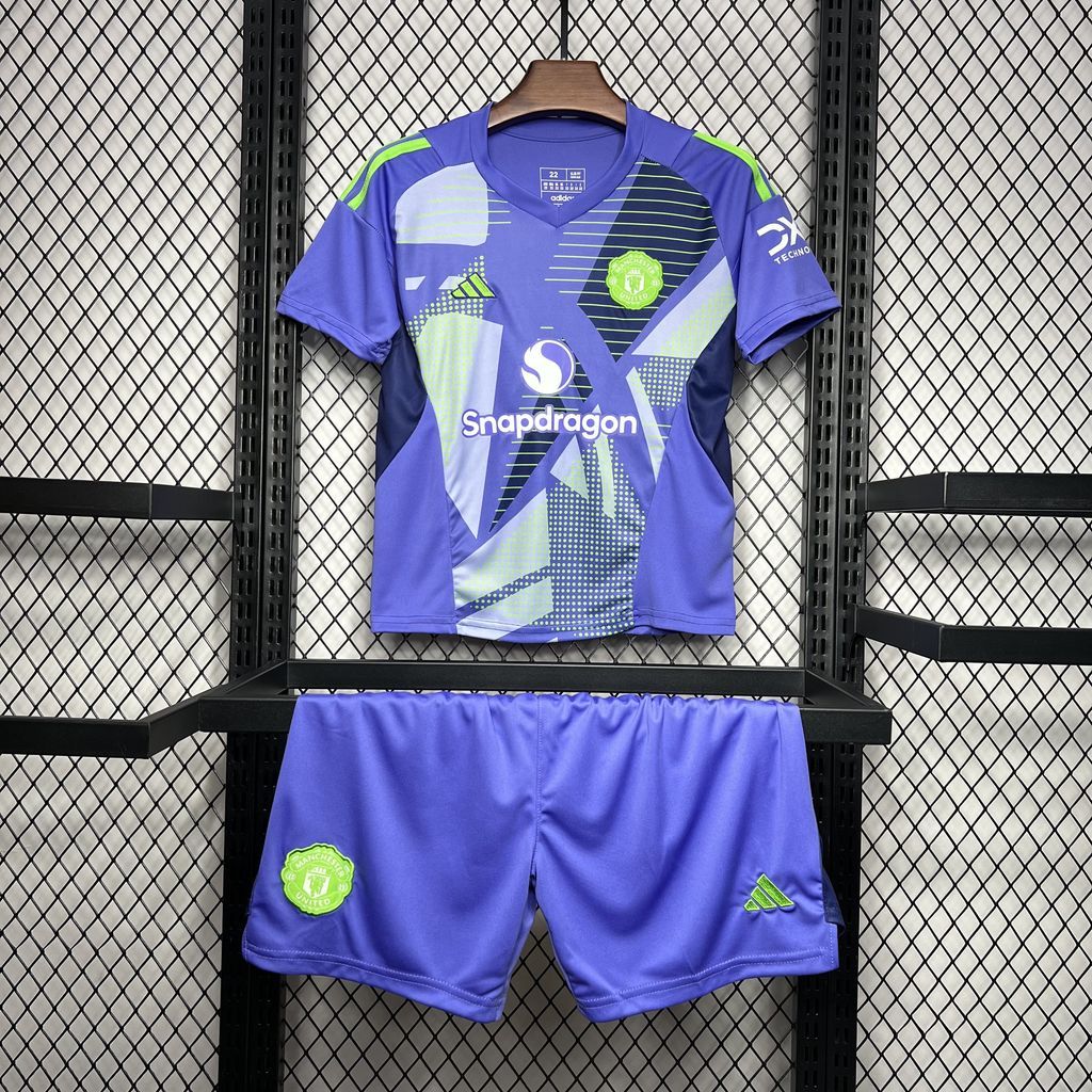 kit Camisa Infantil Manchester United 2024/2025 Goleiro