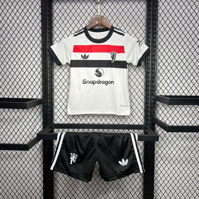 kit Camisa Infantil Manchester United 2024/2025 Jogo 3