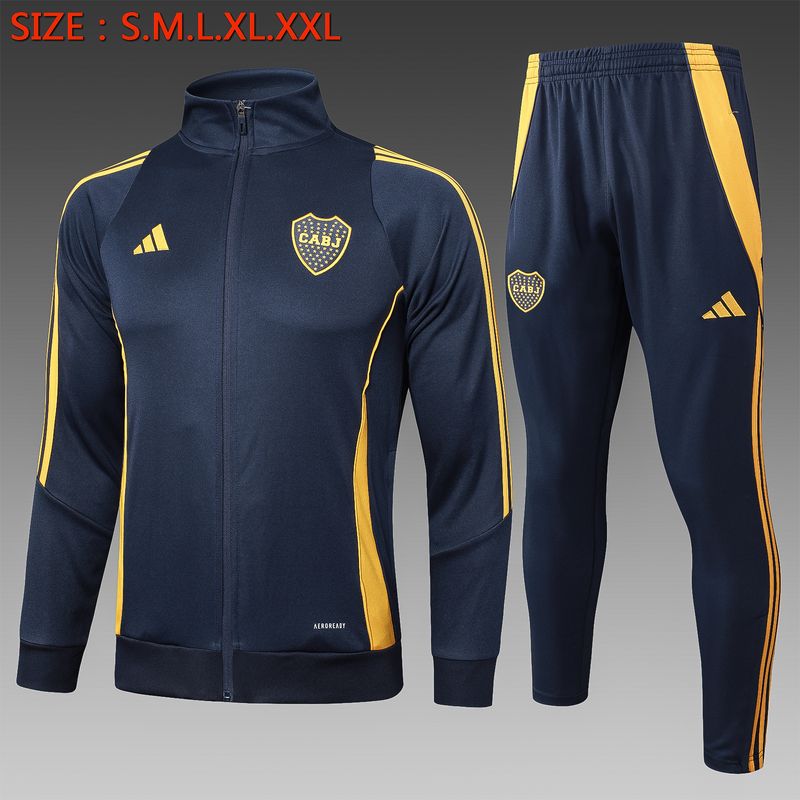 Kit Agasalho Adidas Boca Juniors 2024/2025 Zíper Longo
