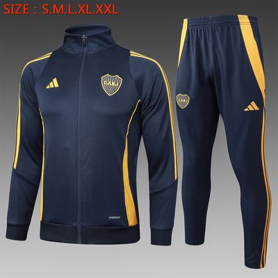 Kit Agasalho Adidas Boca Juniors 2024/2025 Zíper Longo