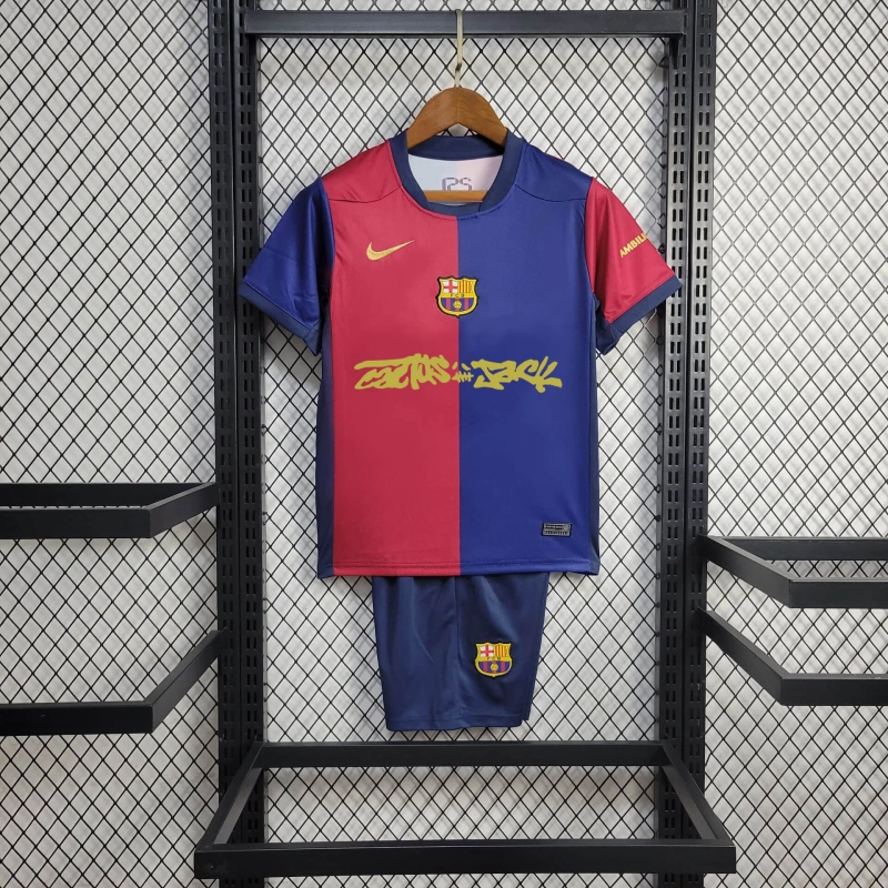 kit Camisa Infantil  Barcelona 2024/2025 Home