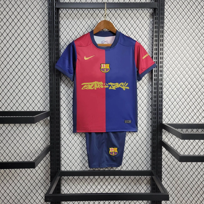 kit Camisa Infantil  Barcelona 2024/2025 Home