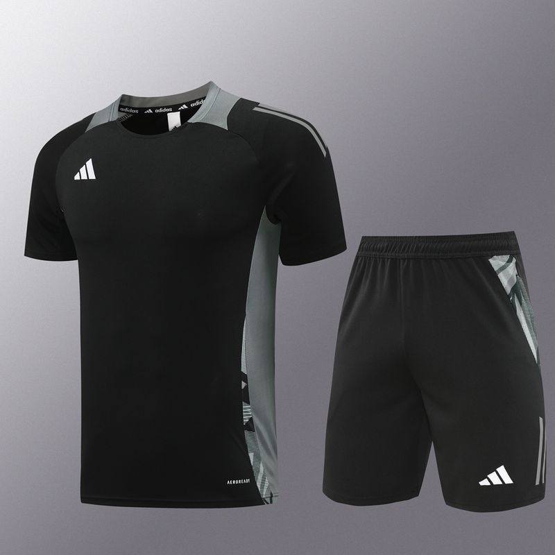 Kit Camiseta Adidas Preto +Short