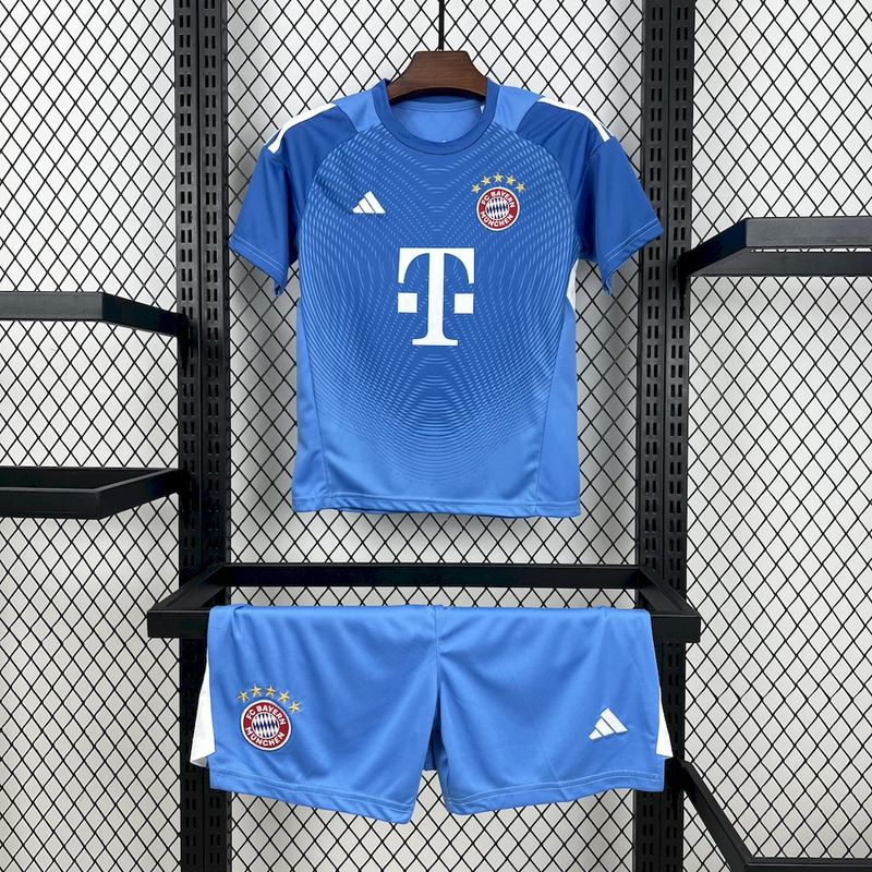 Kit Infantil Bayern de Munique  2025/2026 Camisa + Short Goleiro