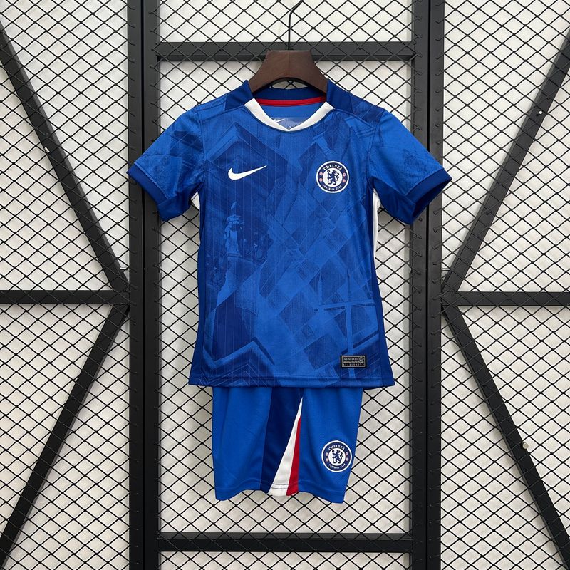 kit Camisa Infantil Chelsea 2025/26 Home