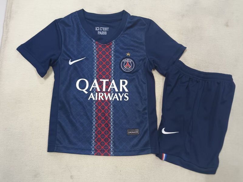 kit Camisa  PSG Home 2025/2026 Infantil