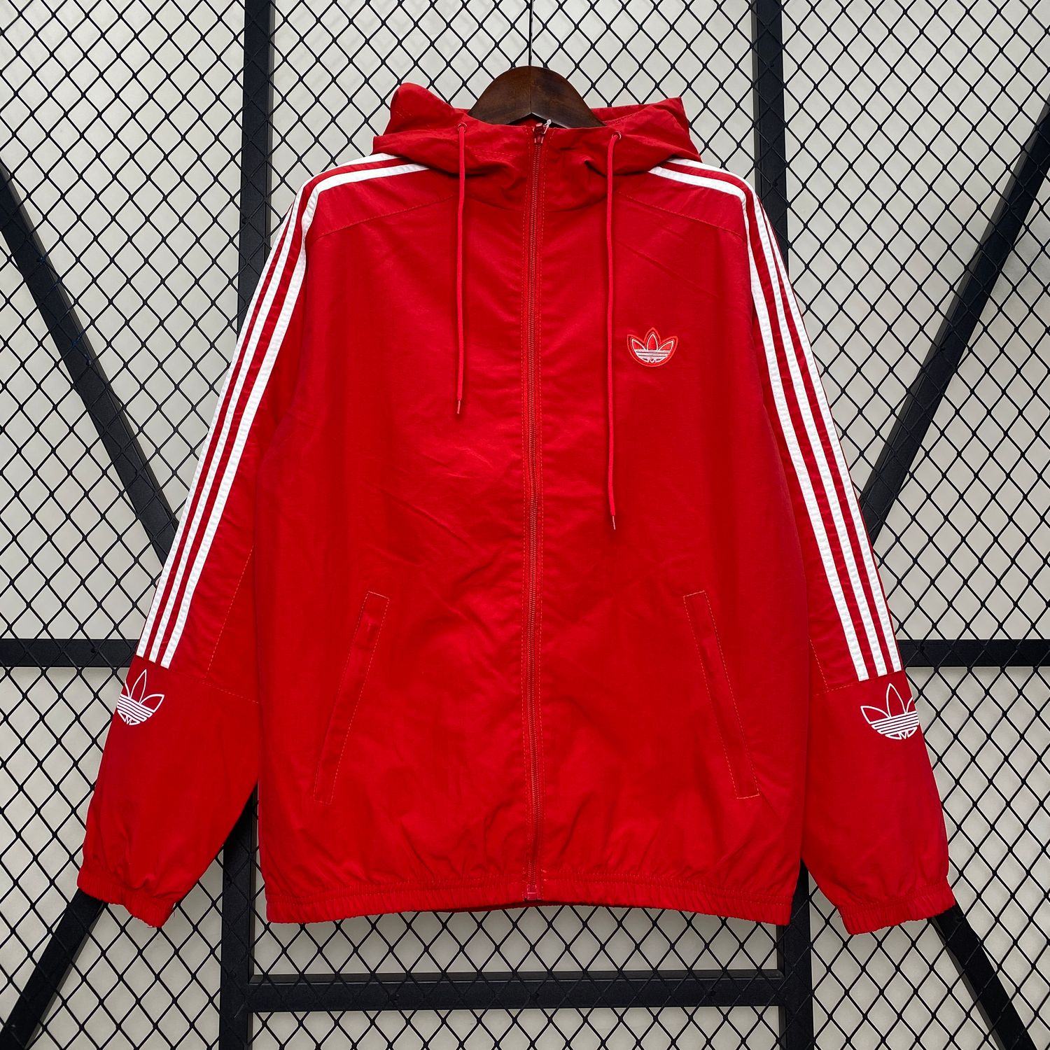 Casaco Blusão  Corta vento Adidas Vermelho 2025