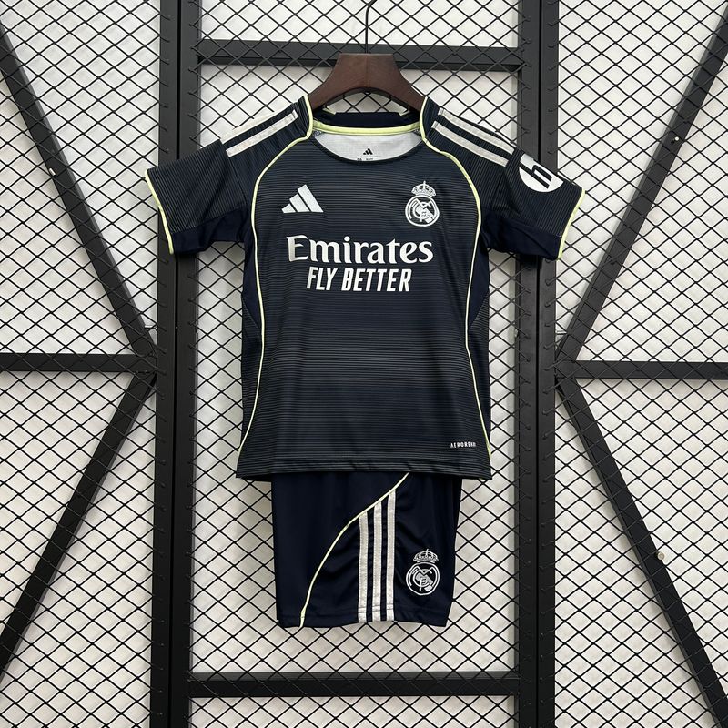 kit Camisa Infantil Real Madrid 2025/2026 Away