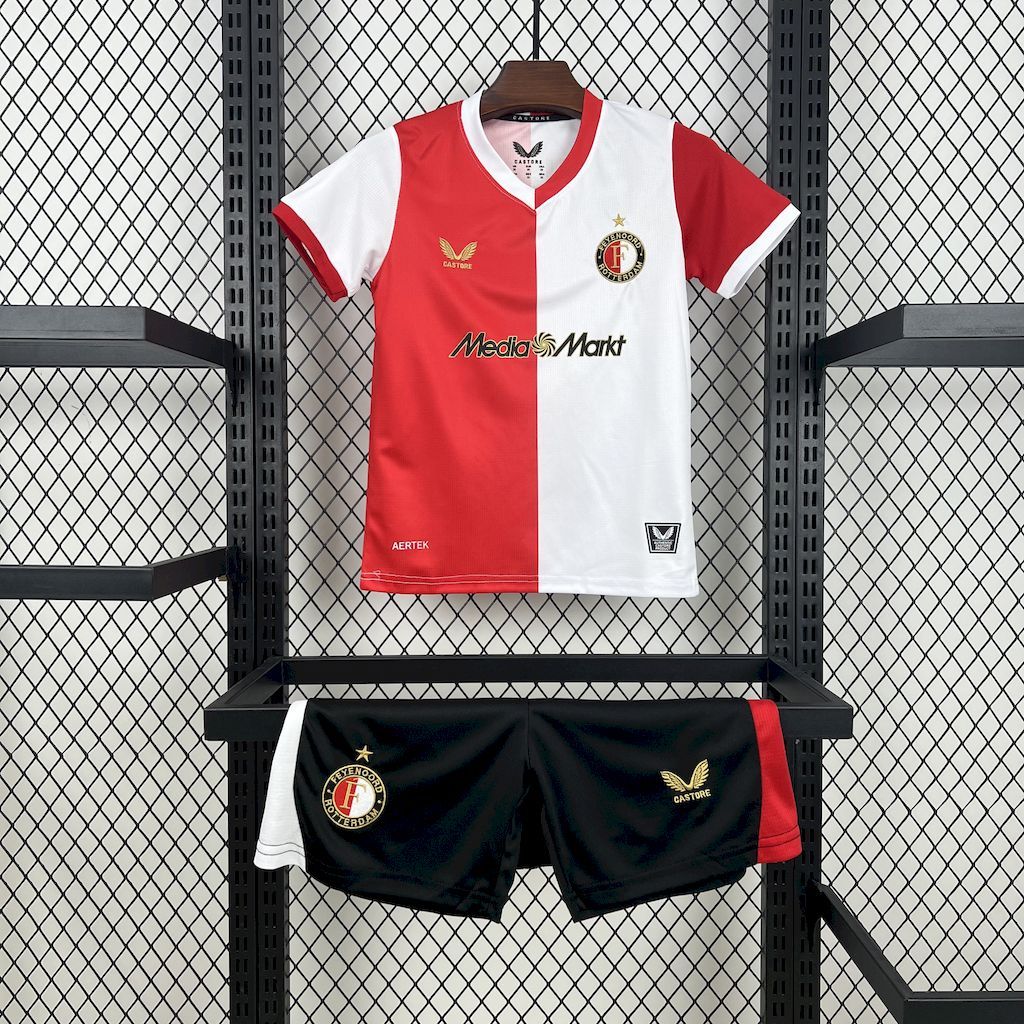 Kit Camisa Infantil Feyenoord Rotterdam 2025/2026