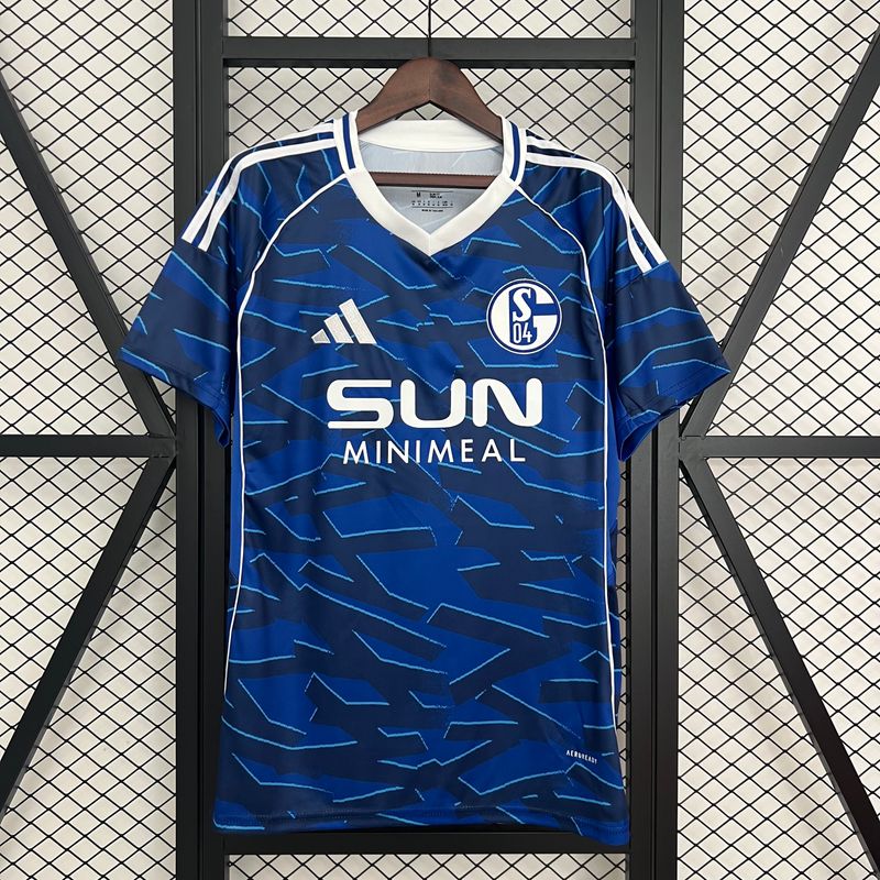 Camisa Schalke 04  Torcedor 2025/2026 Masculina - Azul