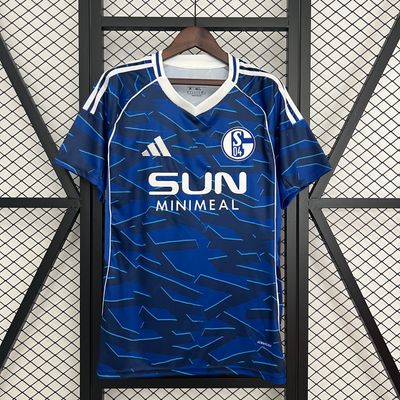 Camisa Schalke 04  Torcedor 2025/2026 Masculina - Azul