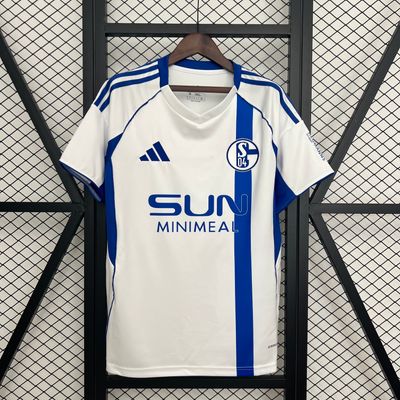 Camisa Schalke 04 Torcedor 2025/2026 Masculina Branca
