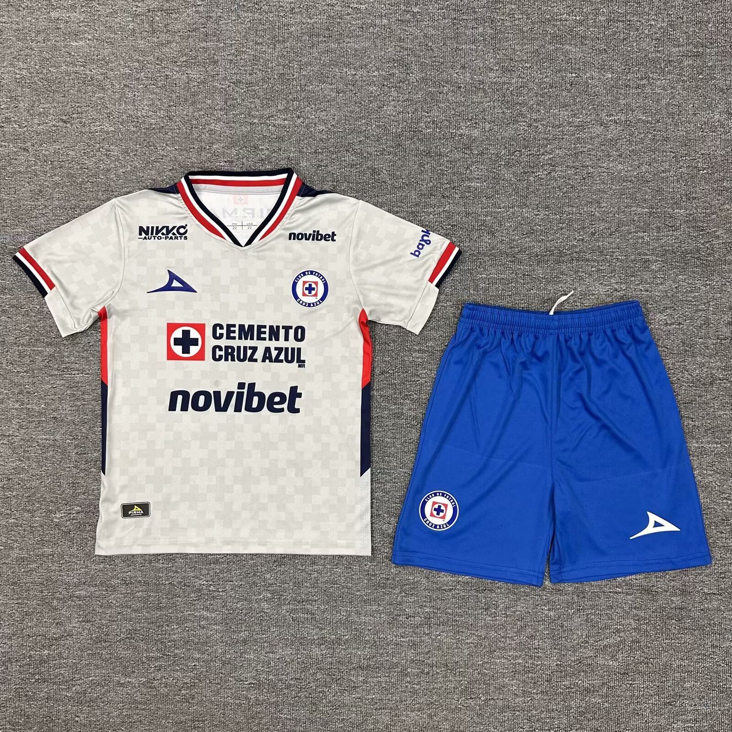 kit Camisa Infantil Cruz Azul Away 2025/2026