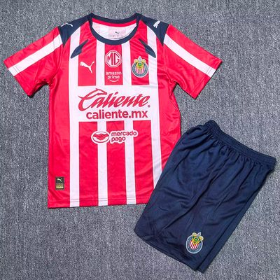 kit Camisa Infantil Chivas Guadalajara Home 2025/2026