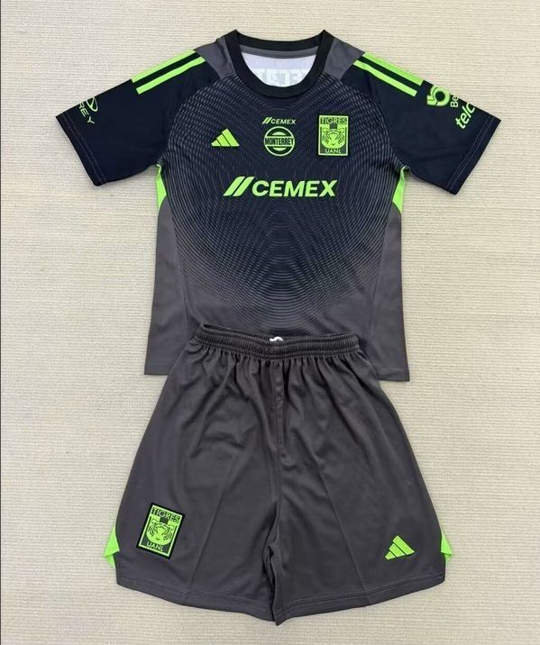 kit Camisa Infantil Tigres UANL 2025/2026 Goleiro