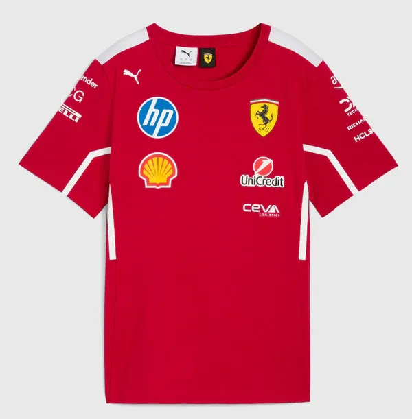 Camiseta Scuderia Ferrari 2025 Team Masculina