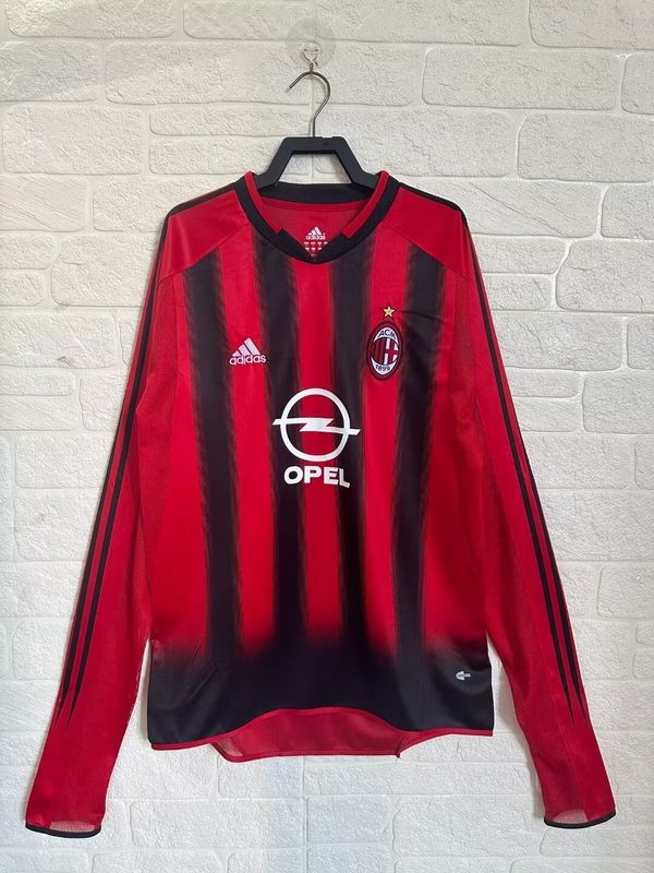 Camisa Milan 2004-2005  Manga Longa