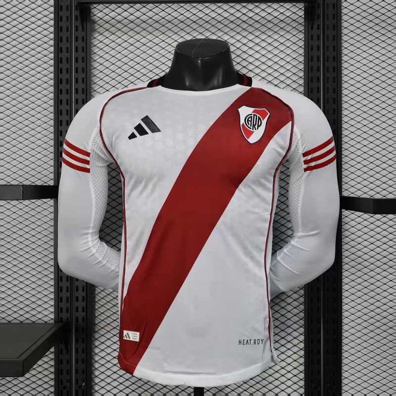 Camisa River Plate 2025/2026 Home Manga Longa Jogador
