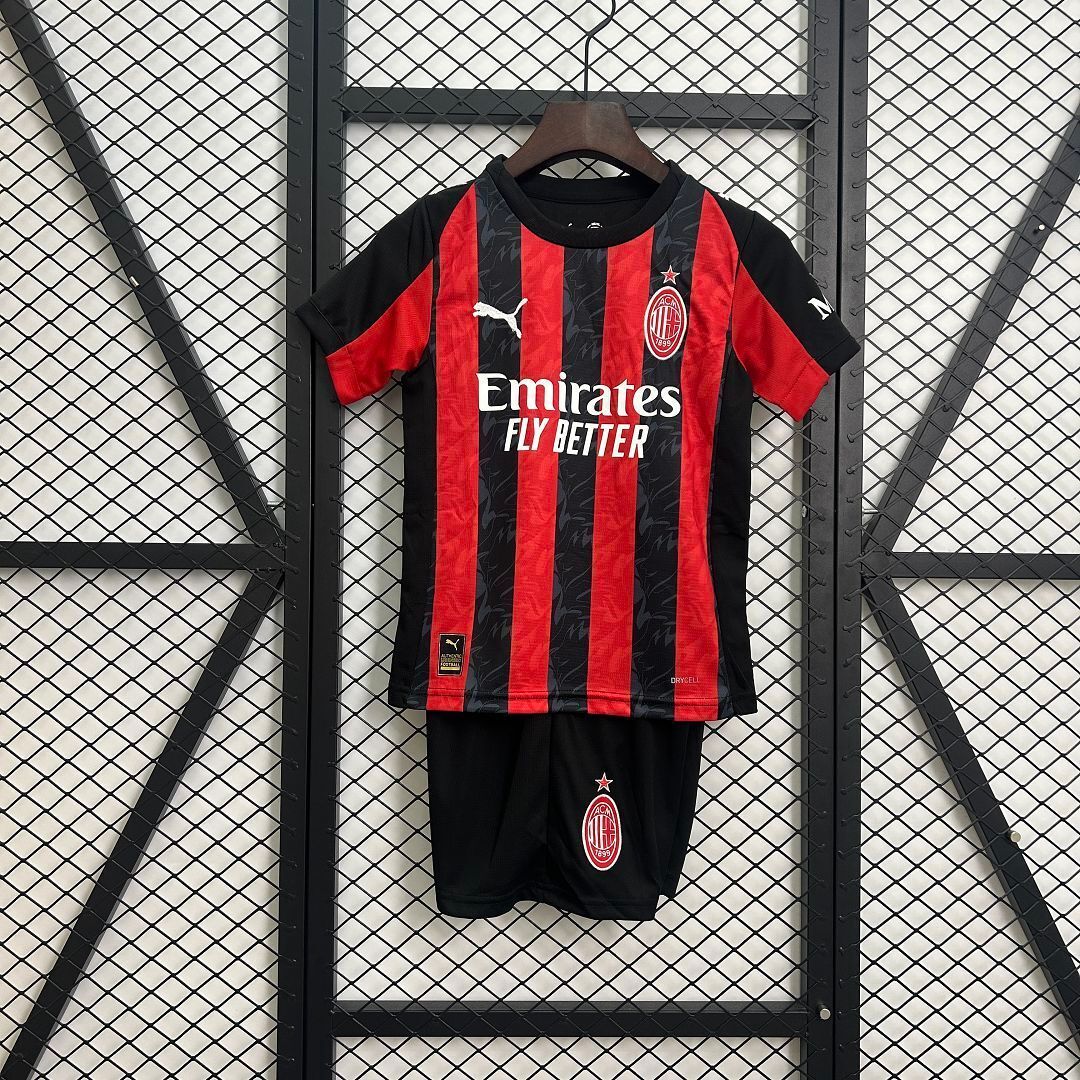 Kit Infantil AC Milan Home 2025/2026 Camisa + Short