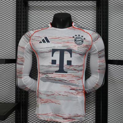 Camisa Bayern de Munique  2025-2026 Manga Longa Versão Jogador