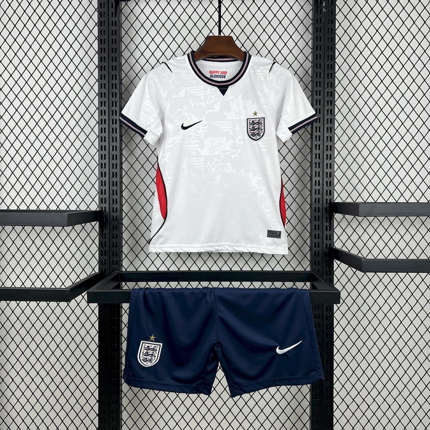 kit Camisa Seleção Inglaterra 2026 Infantil Copa do Mundo