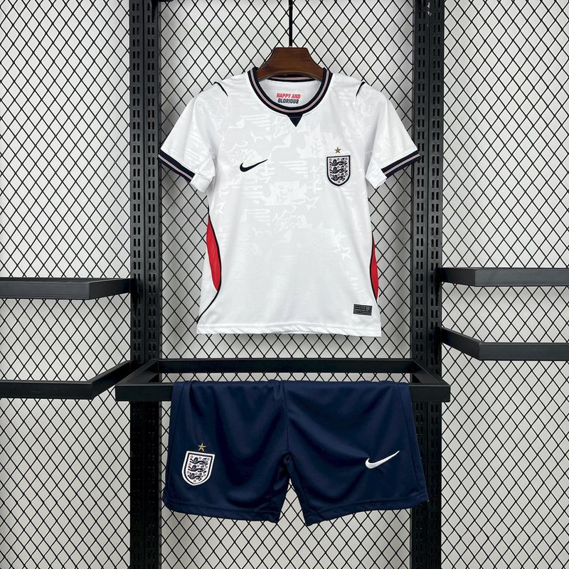 kit Camisa Seleção Inglaterra 2026 Infantil Copa do Mundo