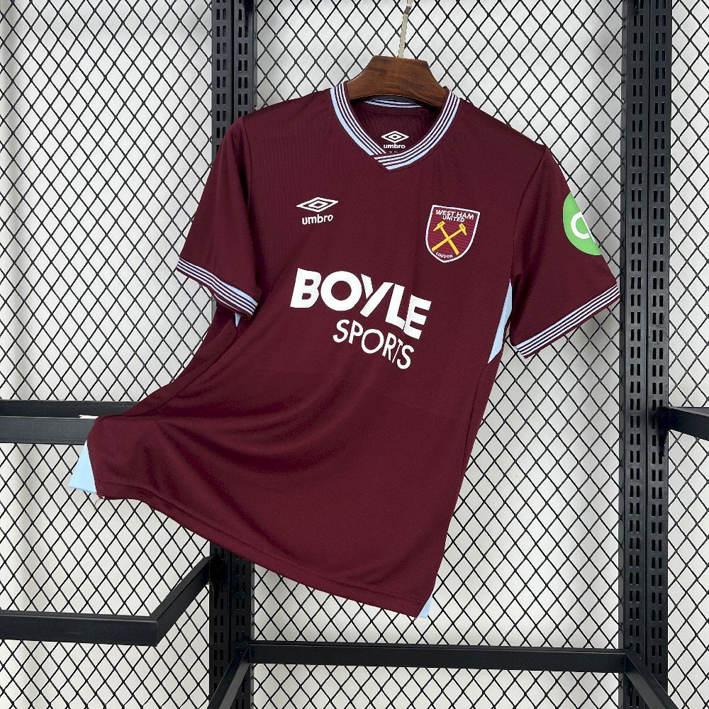 Camisa West Ham Home 2025/2026 Torcedor