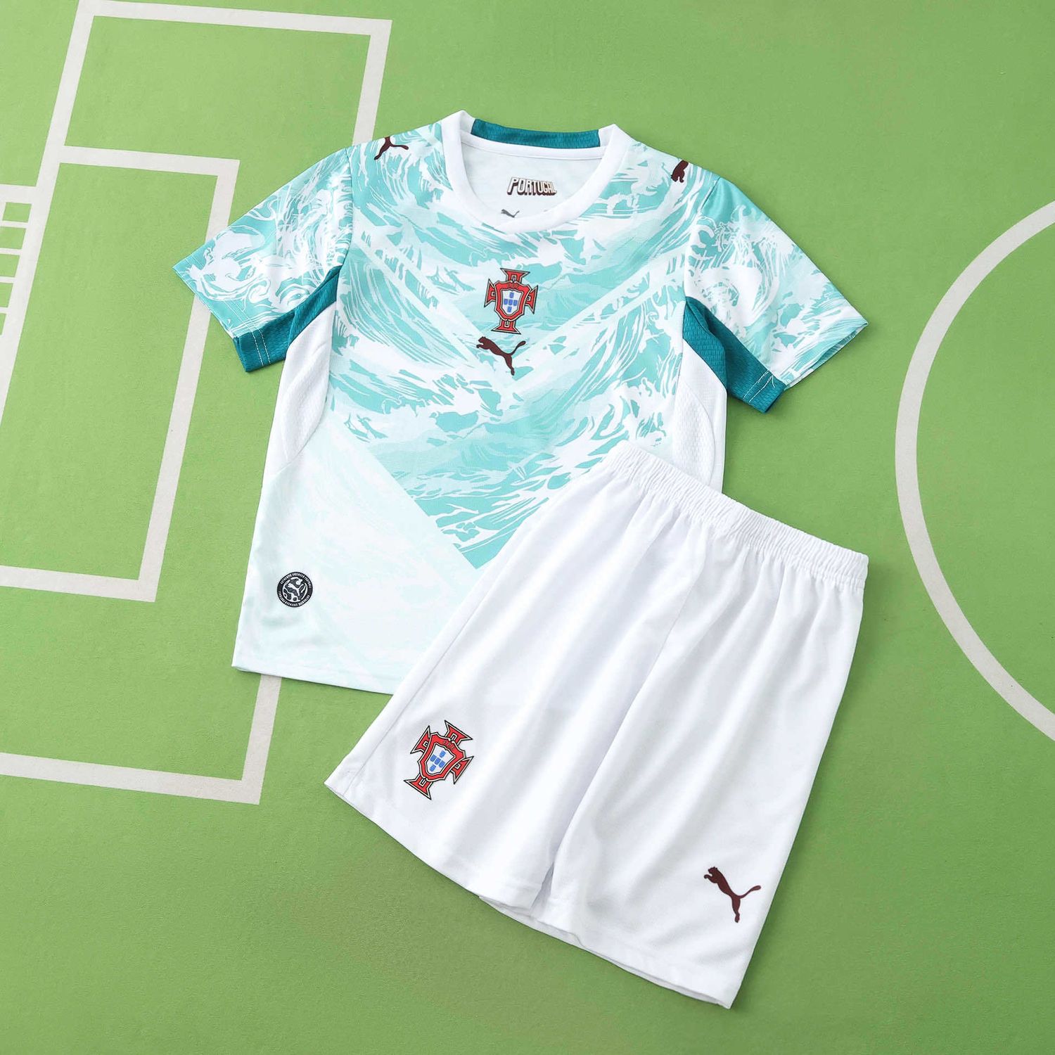 kit Camisa Seleção Portugal 2026 Infantil Copa do Mundo