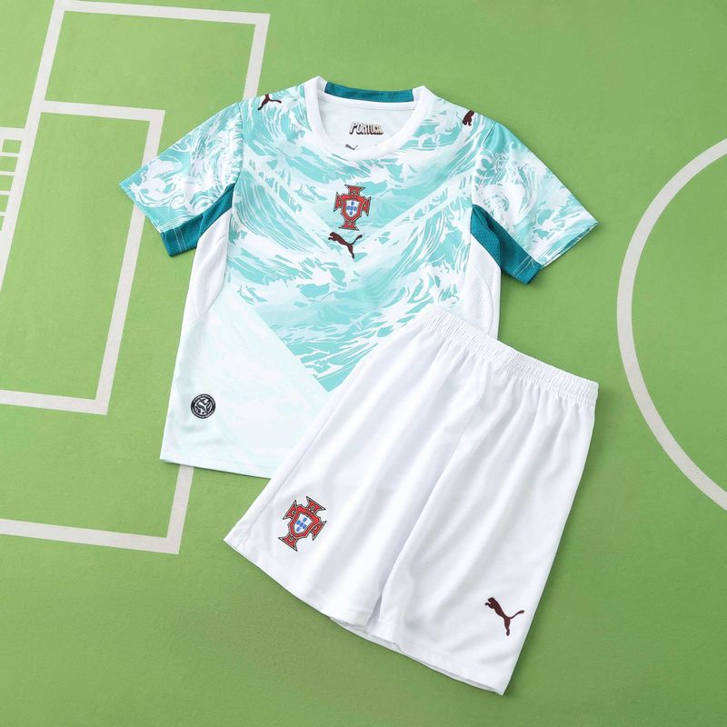 kit Camisa Seleção Portugal 2026 Infantil Copa do Mundo