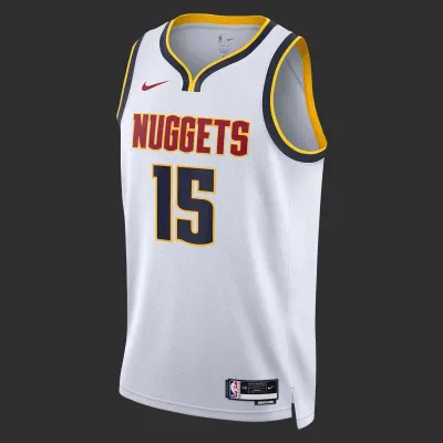 Regata Nike Denver Nuggets Branco Jokić 15 - Versão Jogador Regata Nike Denver Nuggets Branco Jokić 15 - Versão Jogador