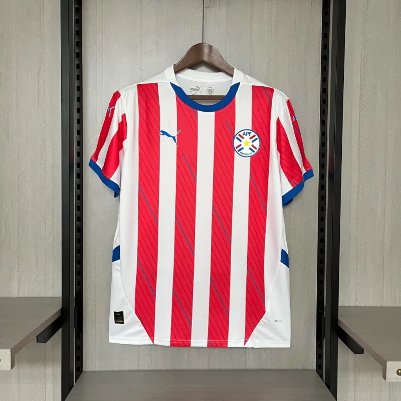 Camisa Seleção Paraguai Home 24/25 - Masculina - Modelo Torcedor - Copa América