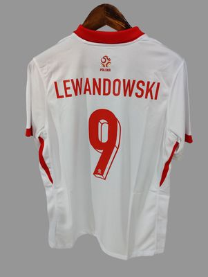 Camisa  Polônia Home 2024/2025  Lewandowski 9  Eurocopa