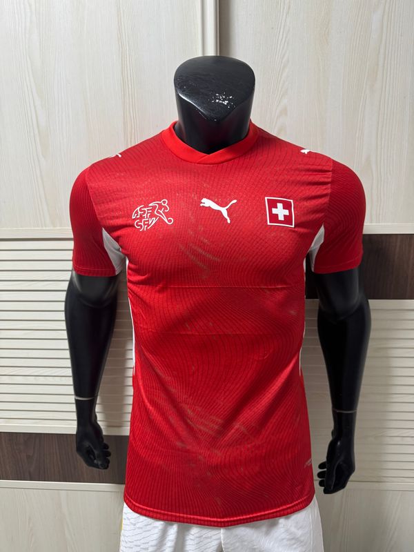 Camisa Seleção Suíça Home  2026 Versão Jogador  Copa do Mundo