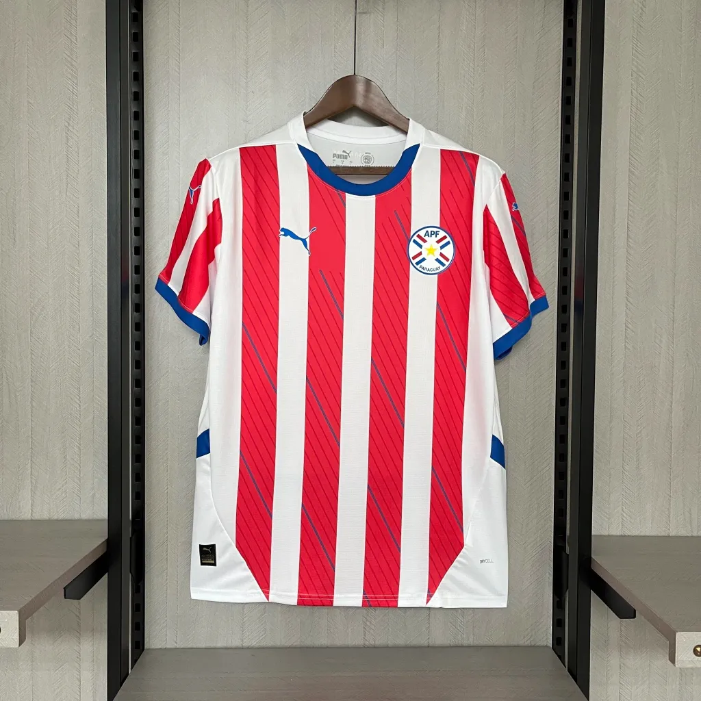 Camisa Seleção Paraguai Home 24/25 - Masculina - Modelo Torcedor - Copa América