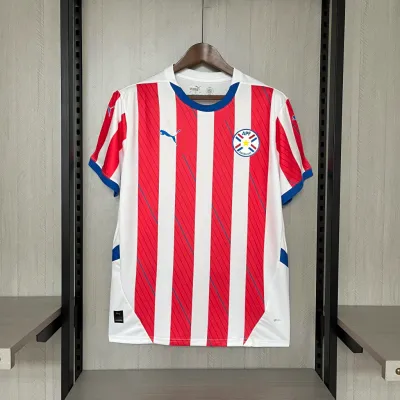 Camisa Seleção Paraguai Home 24/25 - Masculina - Modelo Torcedor - Copa América Camisa Seleção Paraguai Home 24/25 - Masculina - Modelo Torcedor - Copa América