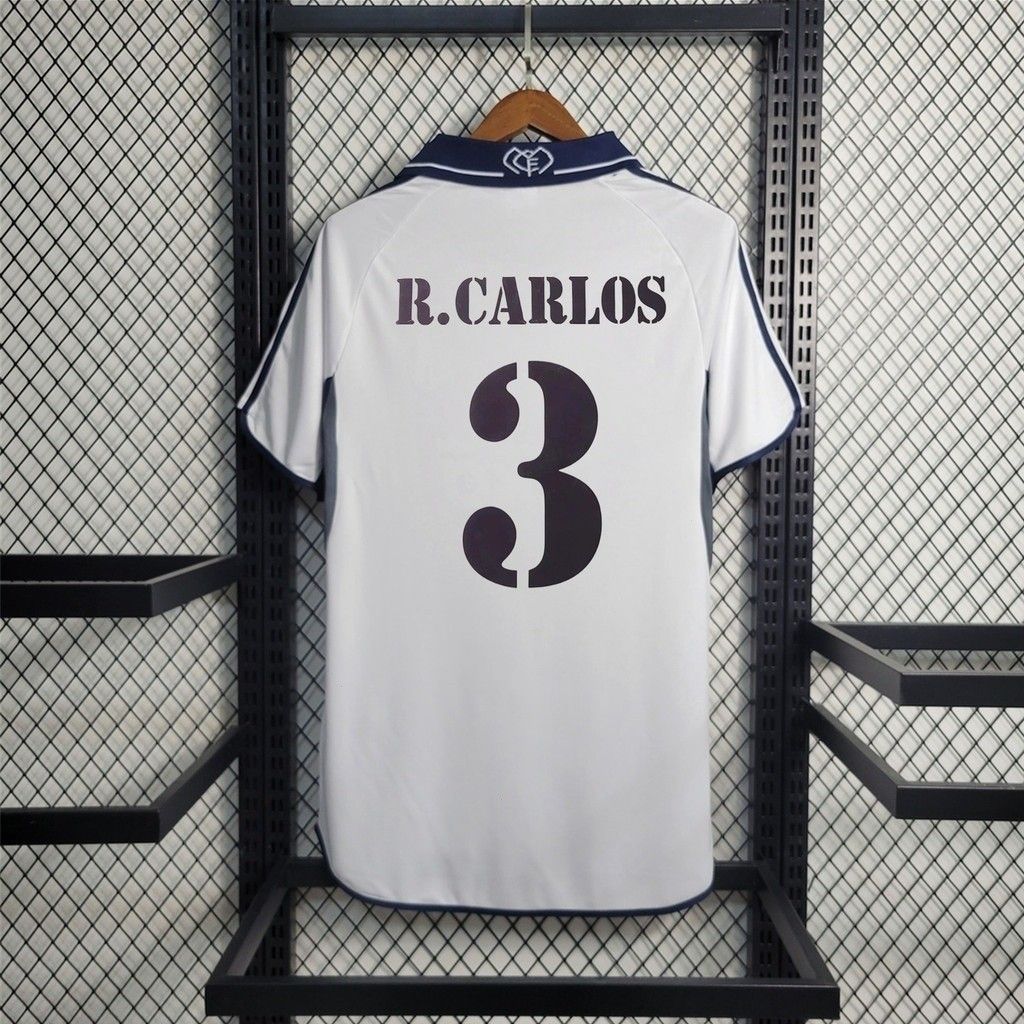 Camisa Retrô Real Madrid 2000-2001 - R. CARLOS Camisa Retrô Real Madrid 2000-2001 - R. CARLOS