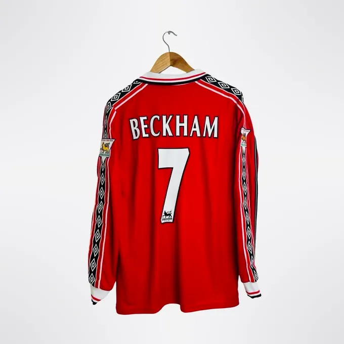 Camisa Manchester United Manga Longa 98/99 Beckham