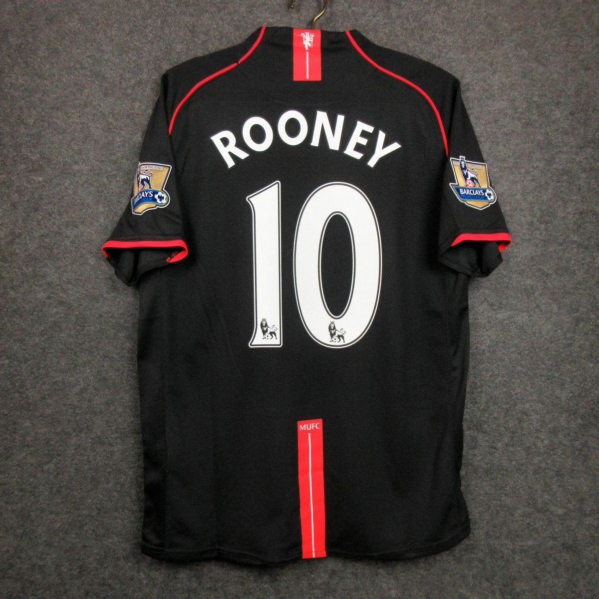 Camisa Manchester United Home 2007/08 Rooney Patch Camisa Manchester United Home 2007/08 Rooney Patch