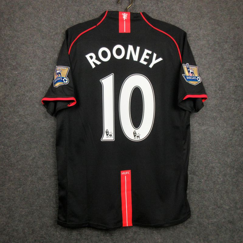 Camisa Manchester United Home 2007/08 Rooney Patch Camisa Manchester United Home 2007/08 Rooney Patch