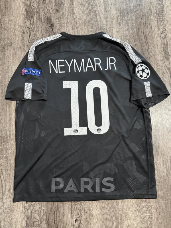Camisa Retrô PSG Terceira 17/18 Torcedor Masculina - Preto Neymar Jr